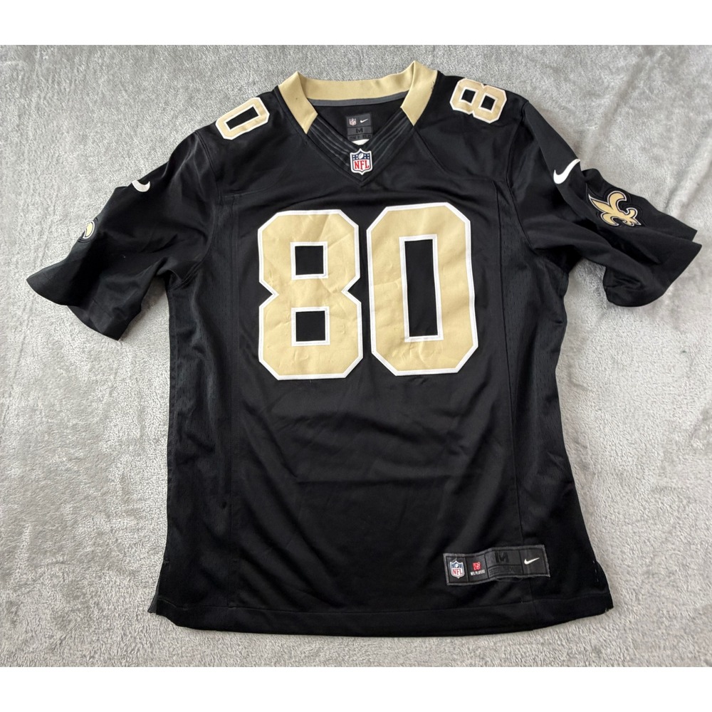 Nike Football Jersey Mens Medium Black New Orleans Saints Jimmy Graham 80